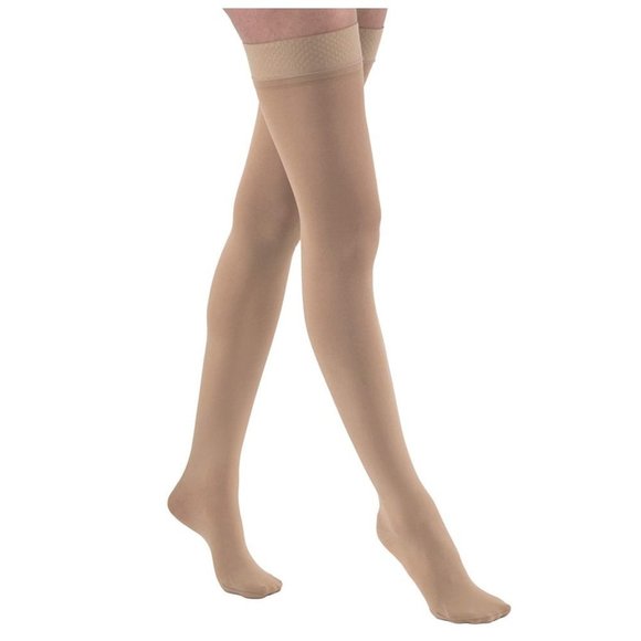 JOBST Thigh High 15-20 Mmhg Closed Toe & Silicone - Picture 1 of 8